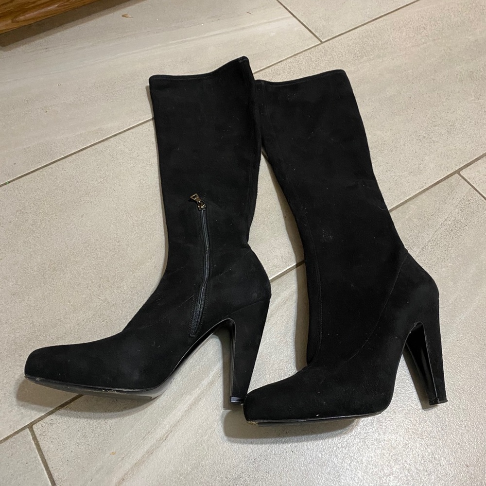 AUTHENTIC PRADA Tall Suede Boot - Picture 4 of 11